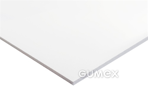 PVC doska SIMOPOR S, ľahčená, hrúbka 3mm, 1530x3050mm, 35°ShD, penové PVC, extrudovaná, 0°C/+60°C, biela